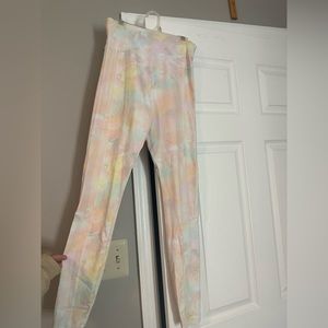 Pastel Tie Dye Workout Leggings - Forever 21 - Size S